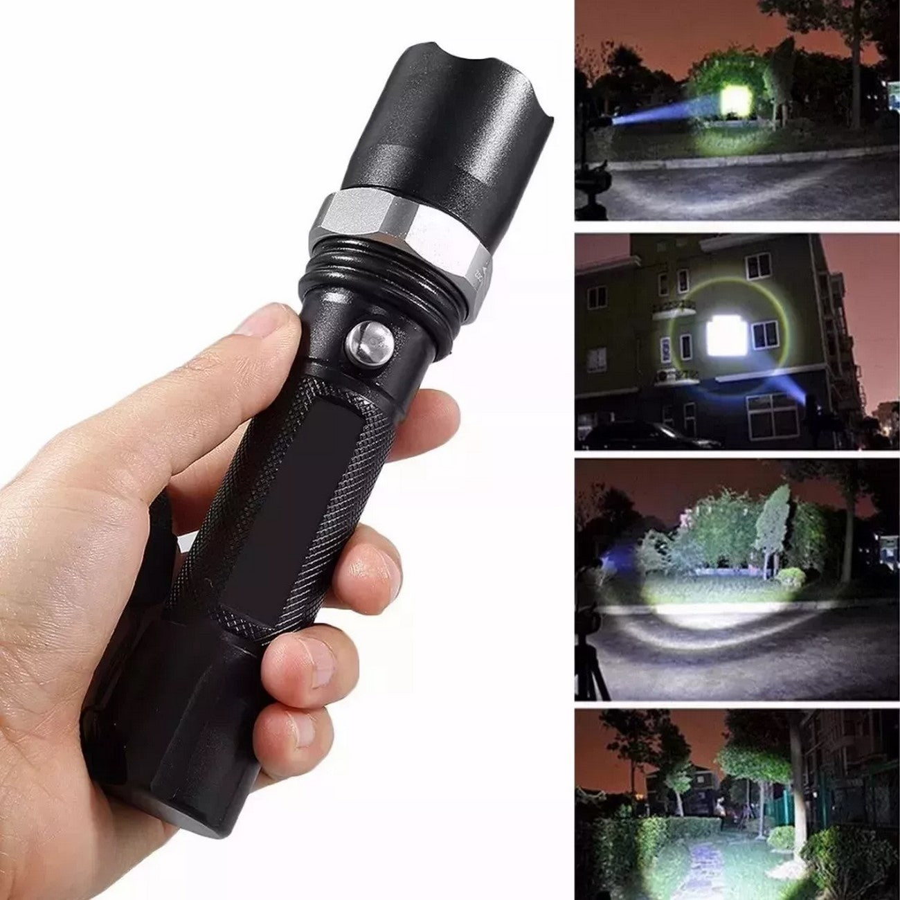 Linterna Tactica Swat Led Metálica Recar